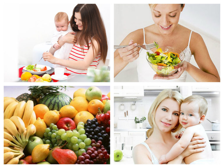 Овощи и фрукты для кормящей мамы