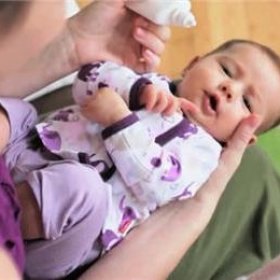 Безопасное лечение насморка месячному ребёнку